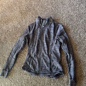 Lululemon zip up jacket heathered gray